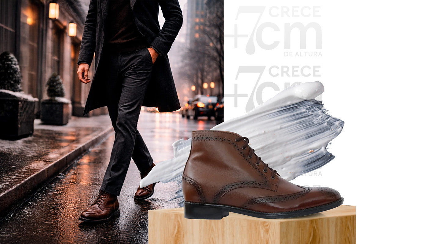 Tendencias de calzado masculino para este invierno: elegancia, textura y +7 cm de altura